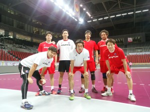 試合会場