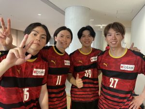 社会人選手権初戦勝利